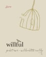 Willful Willamette Valley Pinot Noir 2014 Front Label