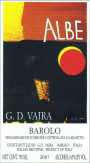 G.D. Vajra Barolo Albe 2007 Front Label