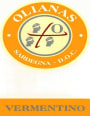 Olianas Vermentino 2013 Front Label