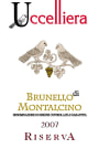 Uccelliera Brunello di Montalcino Riserva 2007 Front Label