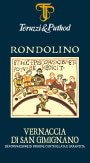 Teruzzi Vernaccia di San Gimignano Rondolino 2014 Front Label
