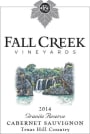 Fall Creek Vineyards Granite Reserve Cabernet Sauvignon 2014 Front Label