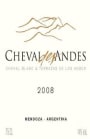 Cheval des Andes Mendoza 2008 Front Label