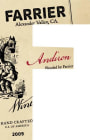 Farrier Andrion Blanc 2009 Front Label