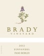 Brady Vineyard Zinfandel 2012 Front Label