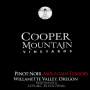 Cooper Mountain Mountain Terrior Pinot Noir 2009 Front Label