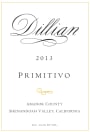 Dillian Wines Primitivo 2013 Front Label
