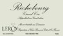 Domaine Leroy Richebourg Grand Cru 2002 Front Label