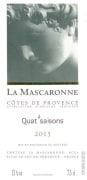 Chateau La Mascaronne Cotes de Provence Quat' Saisons Rose 2015 Front Label
