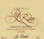 Domaine Pech Redon Coteaux du Languedoc les Cades 2015 Front Label