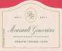 Domaine Bernard-Bonin Meursault Genevrieres Premier Cru 2011 Front Label