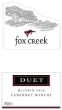 Fox Creek Duet Cabernet Sauvignon Merlot 2011 Front Label