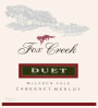 Fox Creek Duet Cabernet Sauvignon Merlot 2005 Front Label