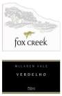 Fox Creek Verdelho 2012 Front Label