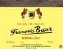 Francois Baur Brand Grand Cru Riesling 2007 Front Label