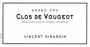 Vincent Girardin Clos de Vougeot Grand Cru 2010 Front Label