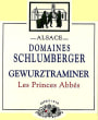Domaines Schlumberger Les Princes Abbes Gewurztraminer 2010 Front Label