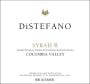 DiStefano Winery Syrah R 2011 Front Label
