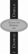 Dowie Doole McLaren Vale Shiraz 2007 Front Label