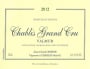 Jean-Claude Bessin Chablis Grand Cru Valmur 2012 Front Label