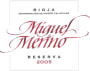 Miguel Merino Rioja Reserva 2005 Front Label