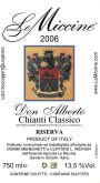 Le Miccine Chianti Classico Riserva Don Alberto 2006 Front Label