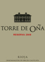 Torre de Ona by La Rioja Alta Rioja Reserva 2008 Front Label