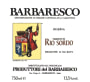 Produttori del Barbaresco Barbaresco Rio Sordo Riserva 2007 Front Label