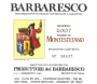 Produttori del Barbaresco Barbaresco Montestefano Riserva 2007 Front Label