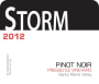 Storm Wines Presqu'ile Vineyard Pinot Noir 2012 Front Label