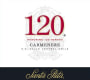 Santa Rita 120 Carmenere 2015 Front Label
