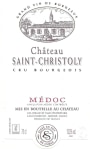 Chateau St Christoly  2009 Front Label