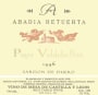 Abadia Retuerta Pago Valdebellon Cabernet Sauvignon 1996 Front Label