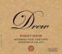 Drew Morning Dew Pinot Noir 2011 Front Label