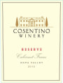 Cosentino Reserve Cabernet Franc 2012 Front Label