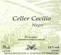 Celler Cecilio Priorat Negre 2010 Front Label