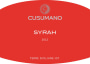 Cusumano Syrah 2012 Front Label