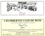 Andre Bart Chambertin Clos de Beze Grand Cru 2011 Front Label