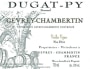 Dugat-Py Gevrey-Chambertin Vieilles Vignes 2011 Front Label
