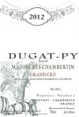 Dugat-Py Mazoyeres Chambertin 2012 Front Label