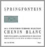 Springfontein Wine Estate Terroir Selection Chenin Blanc 2011 Front Label