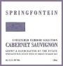 Springfontein Wine Estate Terroir Selection Cabernet Sauvignon 2010 Front Label