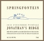 Springfontein Wine Estate Single Vineyard Jonathan's Ridge Pinotage 2010 Front Label