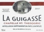 Chapelle St. Theodoric Chateauneuf-Du-Pape La Guigasse 2010 Front Label