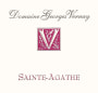 Georges Vernay Cotes du Rhone Sainte-Agathe 2013 Front Label