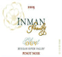 Inman Family OGV Olivet Grange Vineyard Pinot Noir 2009 Front Label