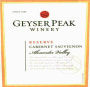 Geyser Peak Devil's Inkstand Cabernet Sauvignon Reserve 2012 Front Label