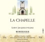St Jacques d'Albas Minervois La Chapelle 2009 Front Label