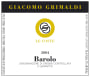 Giacomo Grimaldi Barolo Le Coste 2004 Front Label