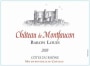 Chateau de Montfaucon Cotes du Rhone Baron Louis 2009 Front Label